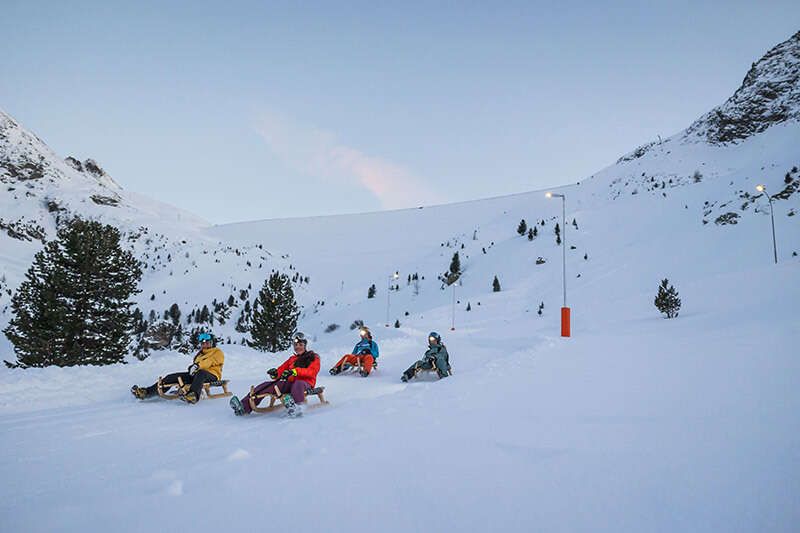 Rodeln im Kühtai