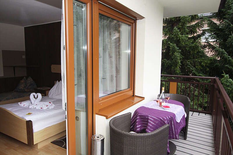 Balkon des Dreibettzimmers